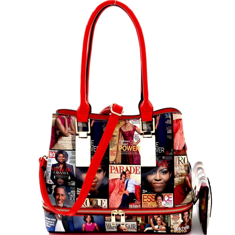 Michelle Obama Red Handbag Purse